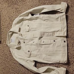 Cream oversized Jean jacket